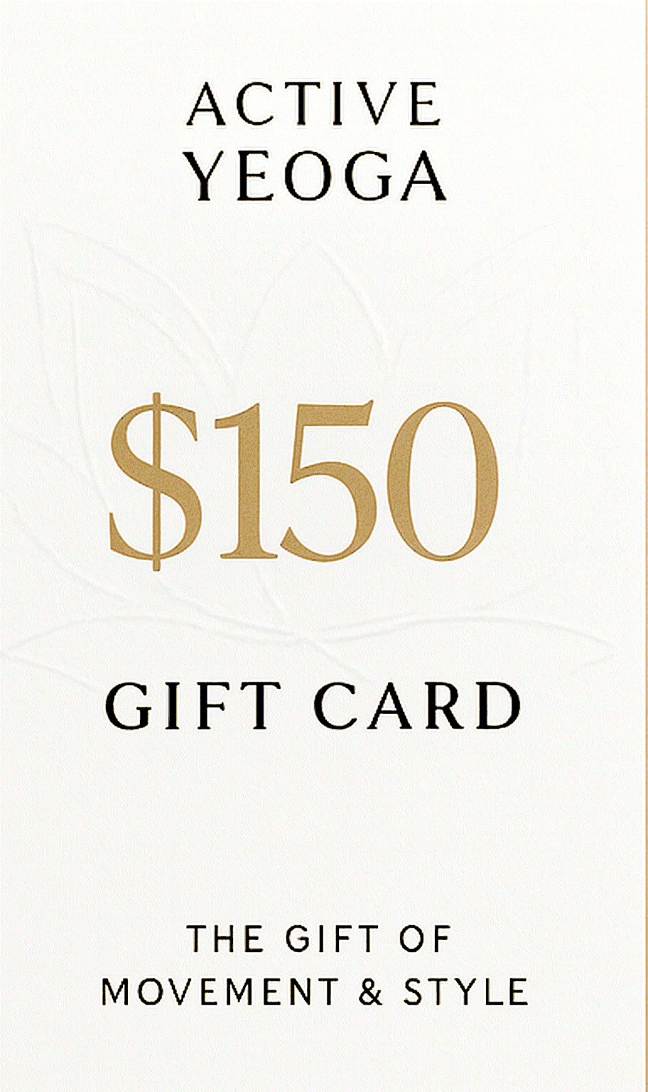 Active YEOGA Gift Card