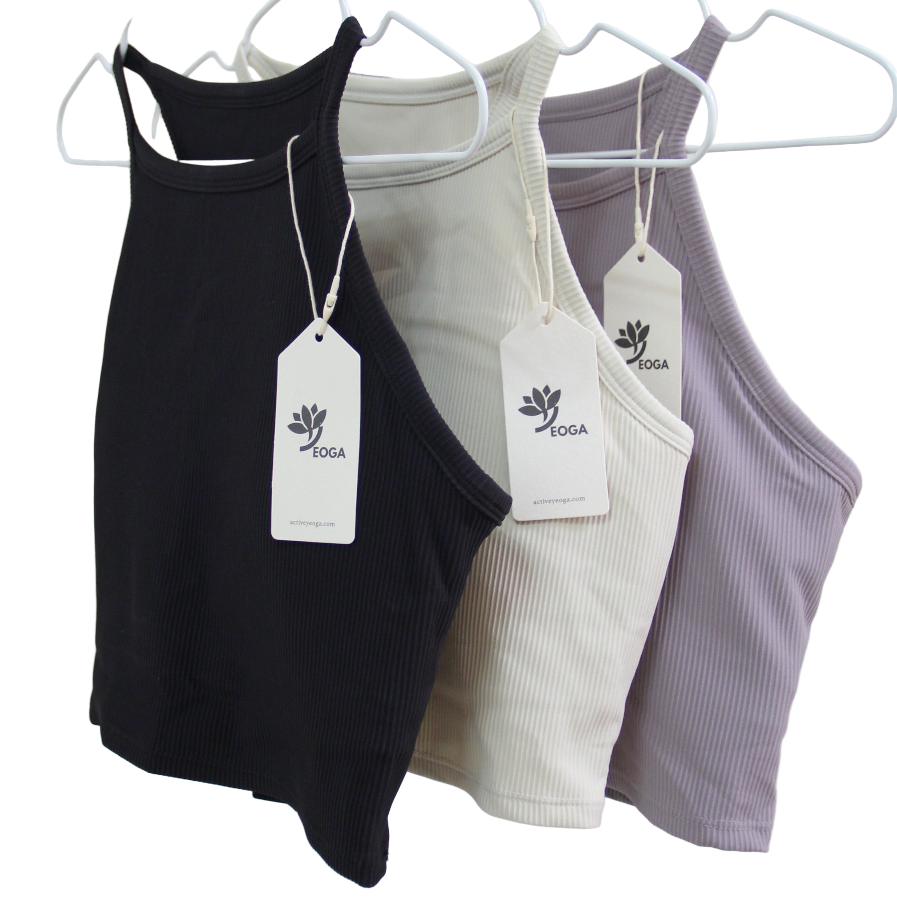 Luna High Neck Crop Tank